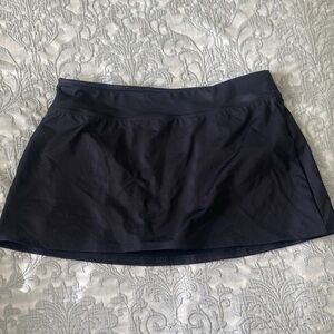Lands' End Women's Black Swim Skirt